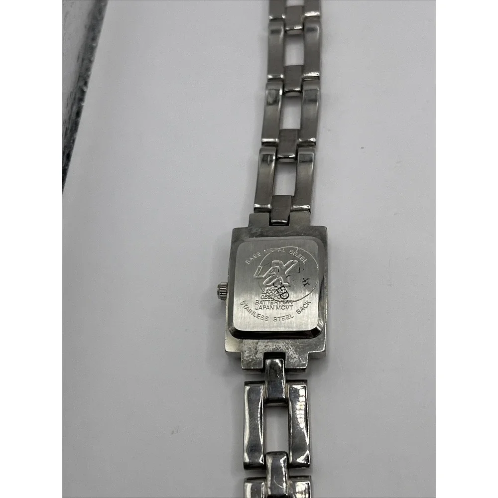LAX Women's Silver Tone Quartz Watch Pink Dial- New Battery‎